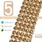 Crystal Golden Self Adhesive Rhinestone Strips - 3 Yards (Crystal Golden) 108"L x 0.45"W